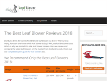 Tablet Screenshot of leafblowerreviews.net